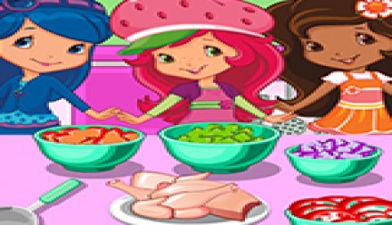 Girl Cooking Soup