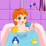 Baby Annie Bathing
