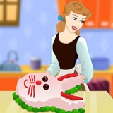 Cindy Cooking Bunny Cake