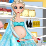 Pregnant Ellie Food Shopping