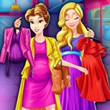Pregnant Princesses Mall Shopping